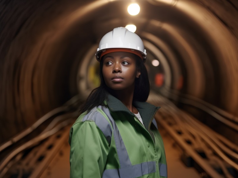 Woman in Mining